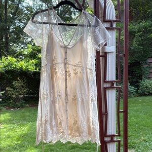 Abercrombie & Fitch Cream Lace Mini Dress